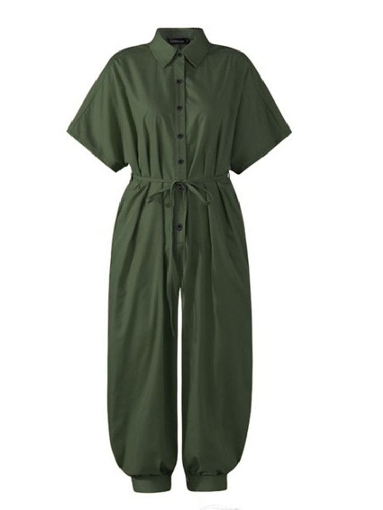 Ankellängd Casual Leopard Pencil Byxor Slim Dam Jumpsuit