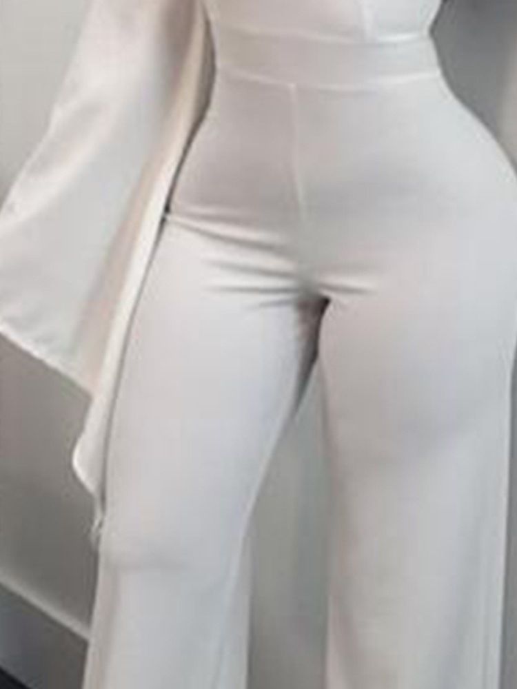 En Axel Vanlig Damliknande Hellängd Slimmad Jumpsuit