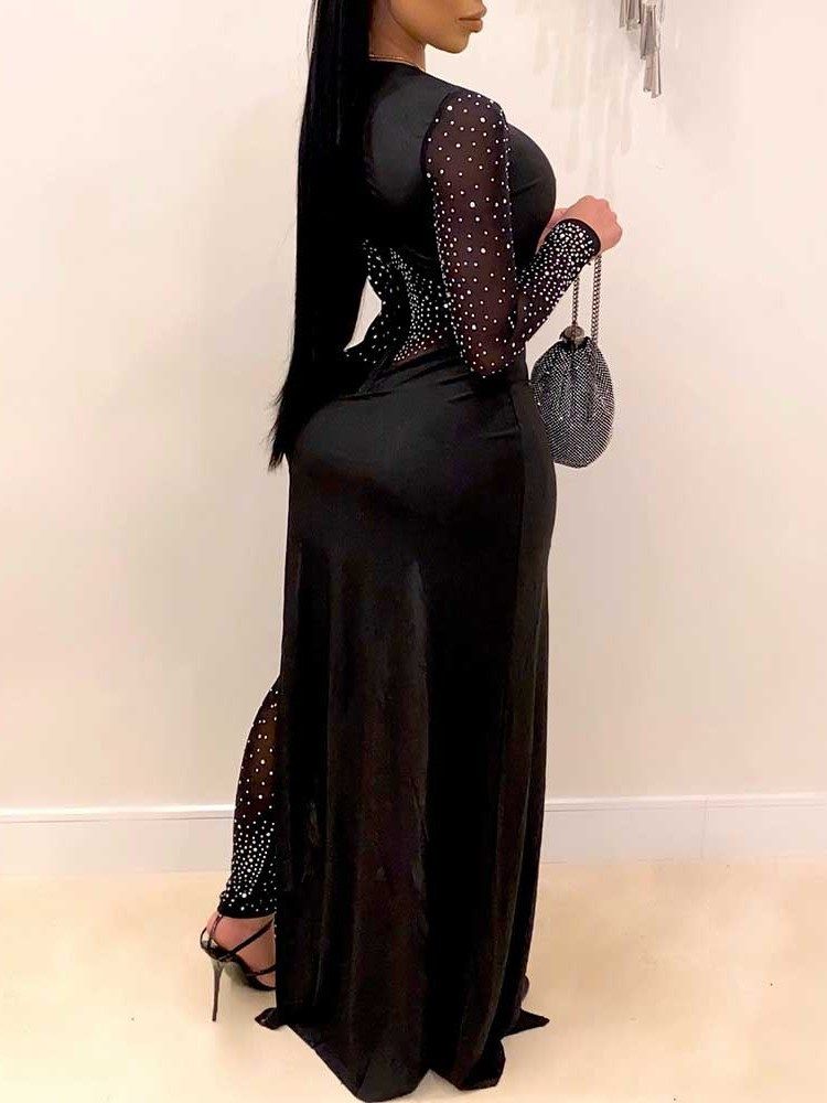 Full Längd Sexig Vanlig Skinny Jumpsuit För Kvinnor Med Mid Midja