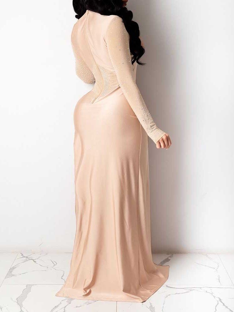 Full Längd Sexig Vanlig Skinny Jumpsuit För Kvinnor Med Mid Midja