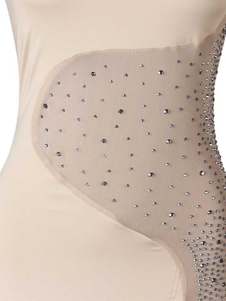 Full Längd Sexig Vanlig Skinny Jumpsuit För Kvinnor Med Mid Midja