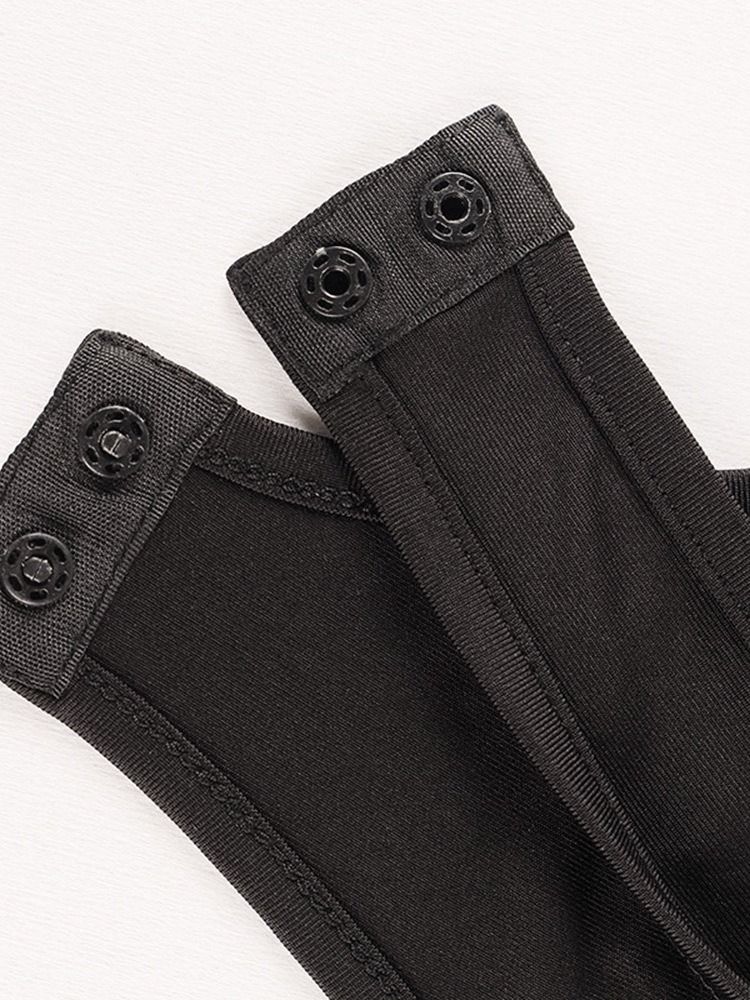Genomskinliga Shorts Enfärgad Skinny High Waist Jumpsuit För Kvinnor