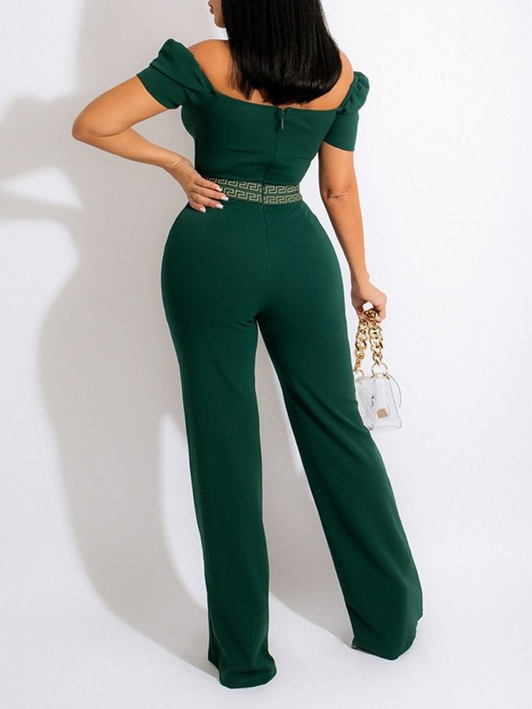 Hellängd Western Slim Mid Waist Jumpsuit
