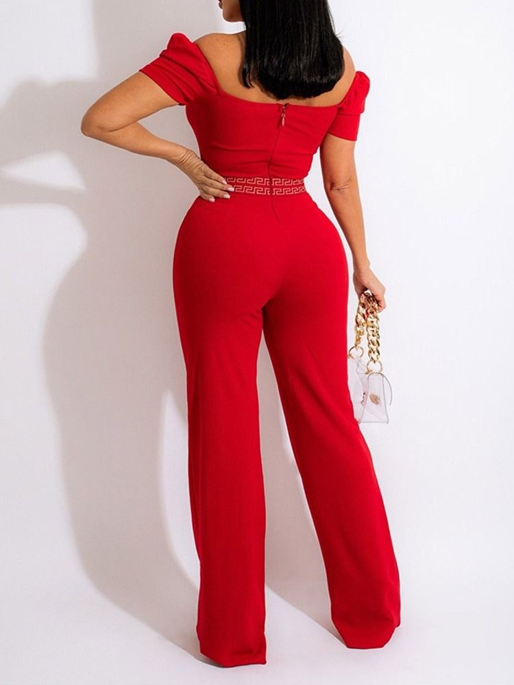 Hellängd Western Slim Mid Waist Jumpsuit