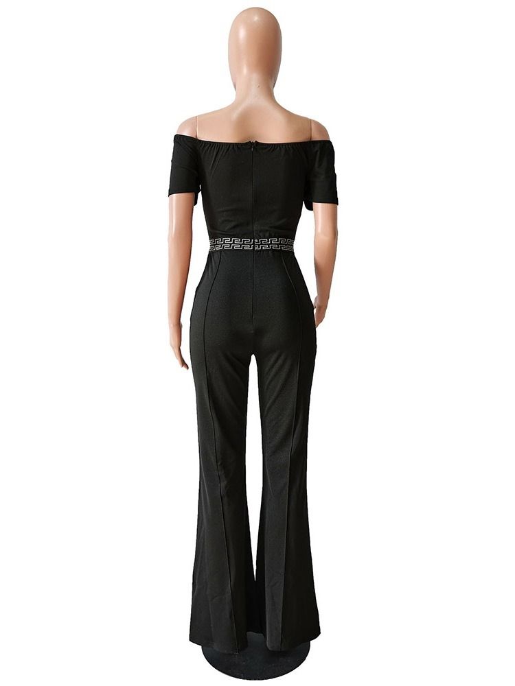 Hellängd Western Slim Mid Waist Jumpsuit