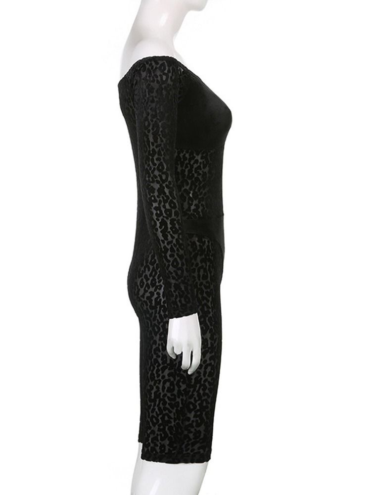 Knälång Patchwork Western Slim Jumpsuit