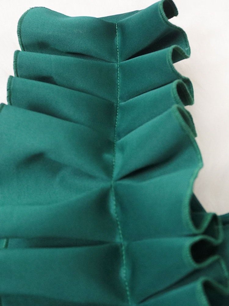 Mode Enkel Plisserad Midja Slimmad Jumpsuit För Kvinnor
