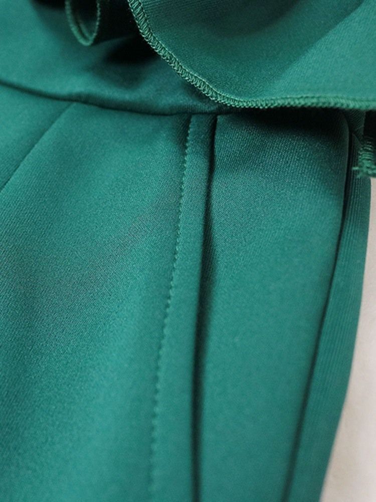 Mode Enkel Plisserad Midja Slimmad Jumpsuit För Kvinnor