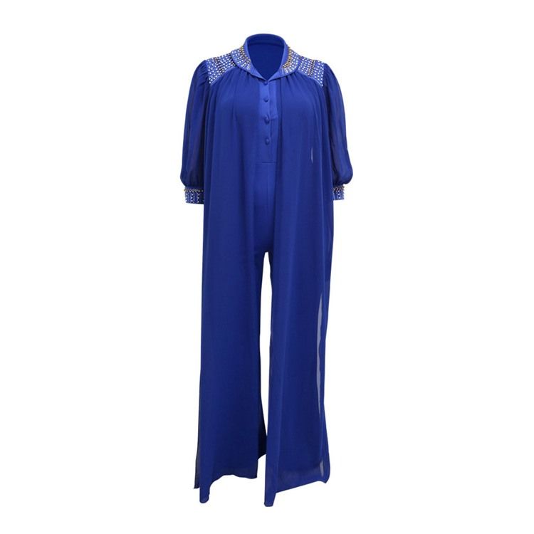 Mode Fullängd Diamond Rak Slim Jumpsuit