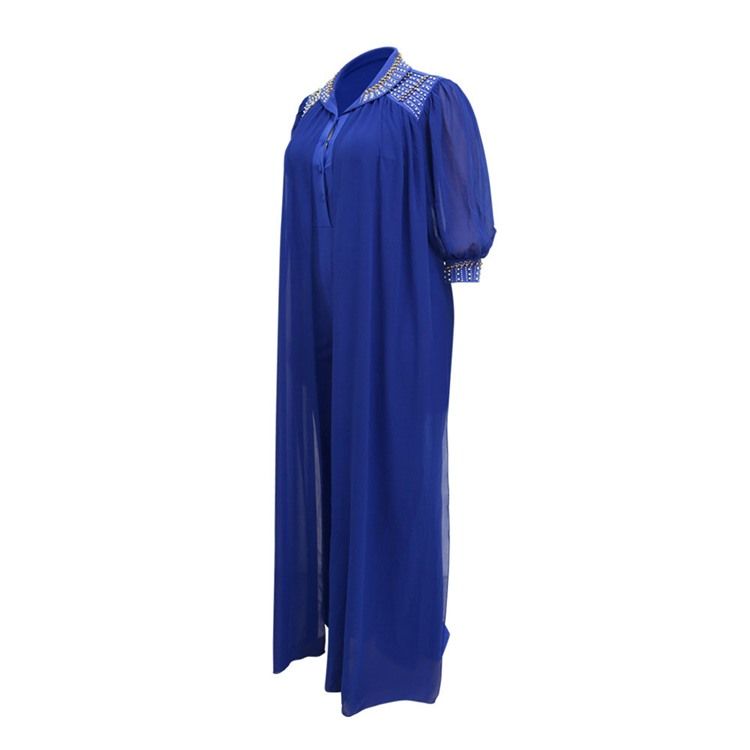 Mode Fullängd Diamond Rak Slim Jumpsuit