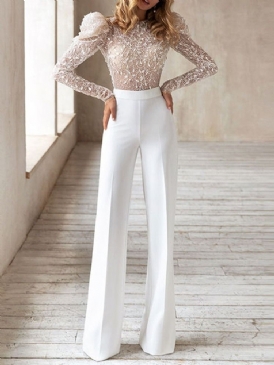 Modeapplikationer Fullängd Slim Jumpsuit