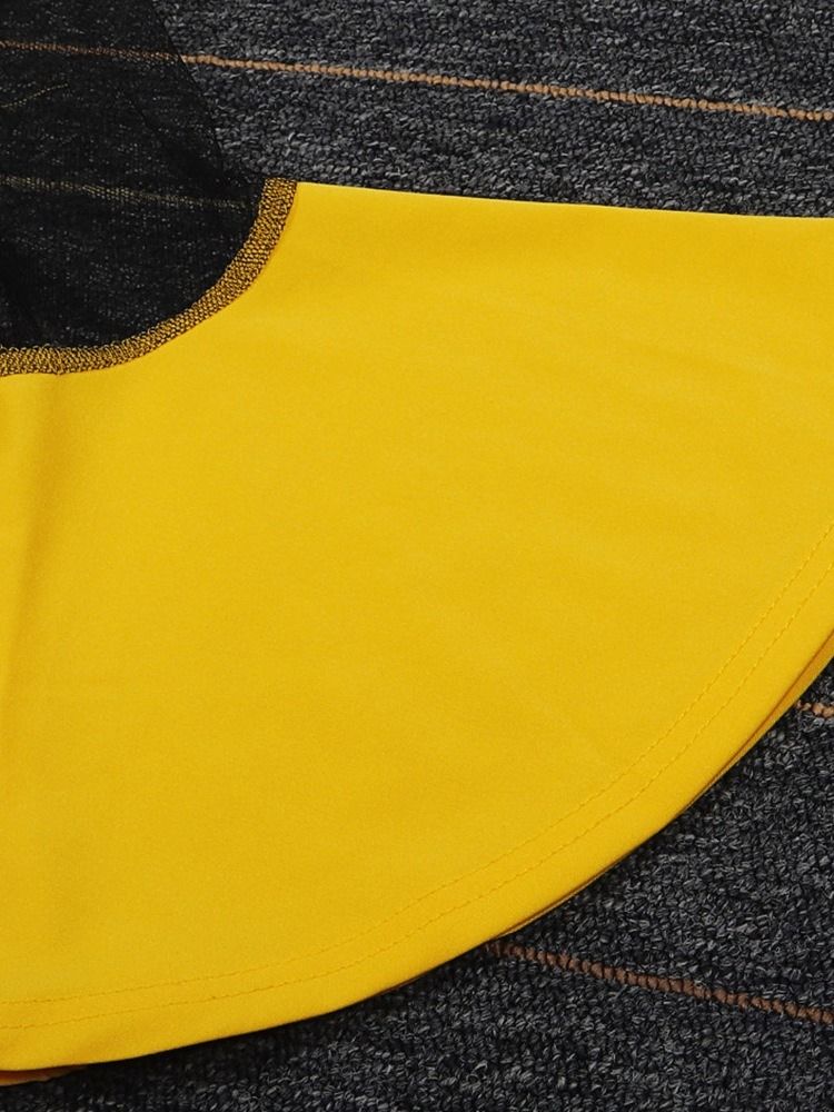 Patchwork Ankel Längd Vanlig Slim Bred Ben Jumpsuit