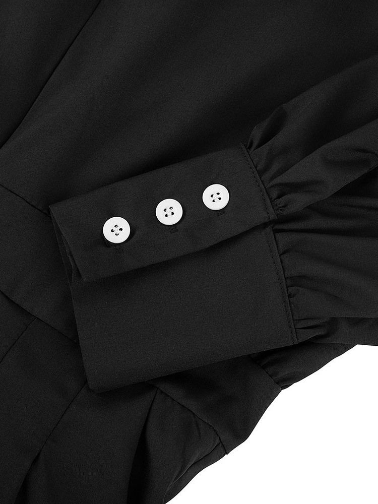 Pocket Shorts Casual Slim Rak Jumpsuit Dam-Byxor