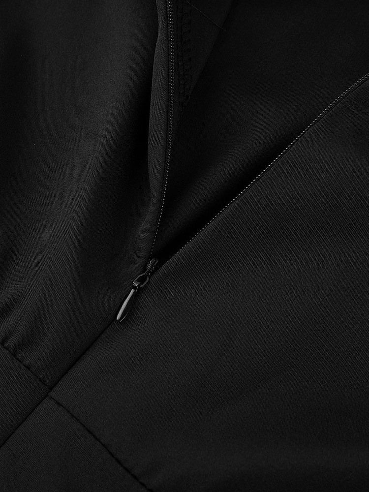 Pocket Shorts Casual Slim Rak Jumpsuit Dam-Byxor