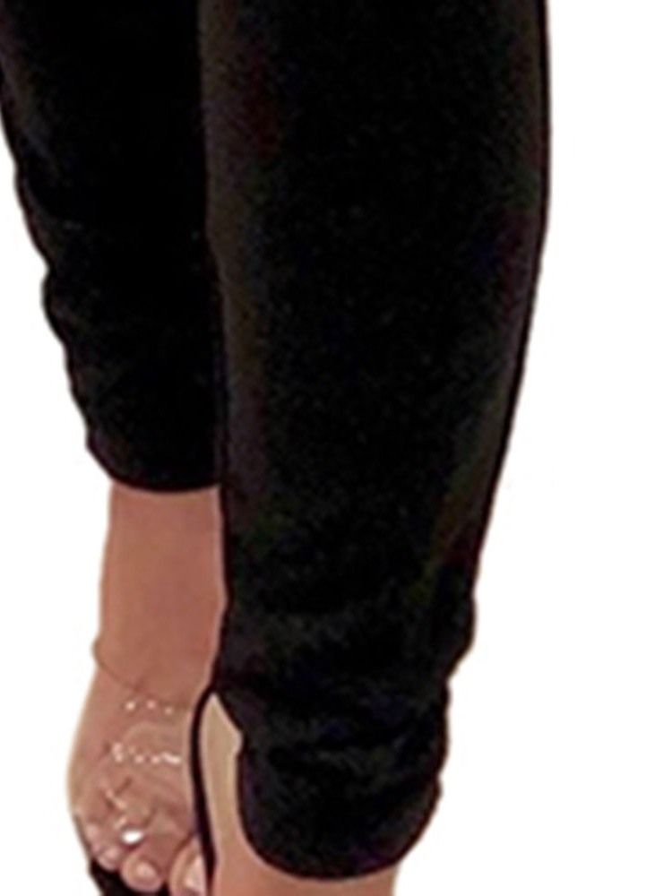 Sexig Vanlig Rygglös Diamond Slim Jumpsuit