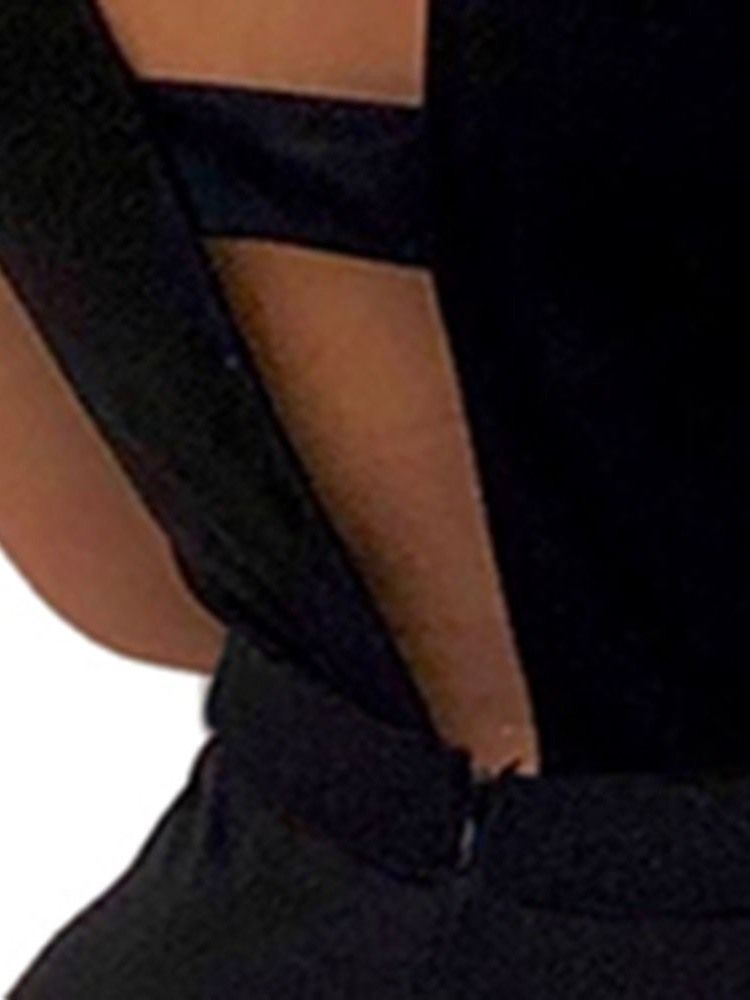 Sexig Vanlig Rygglös Diamond Slim Jumpsuit