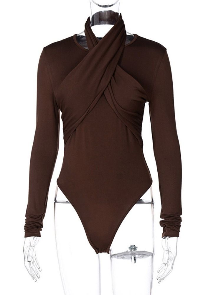 Shorts Mode Vanlig Skinny Dam Enkel Jumpsuit