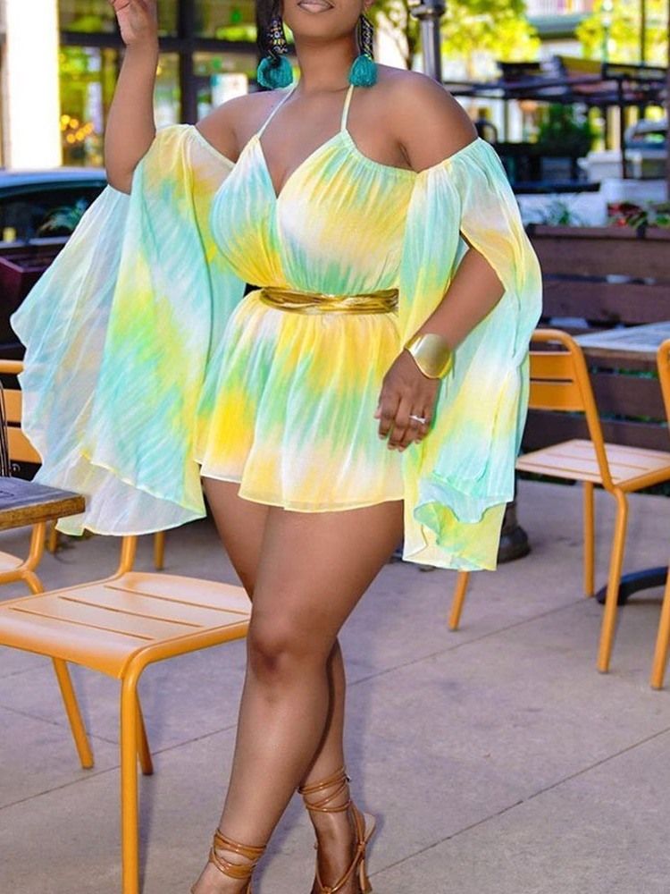 Shorts Sexig Gradient Slim Jumpsuit Dam Romper