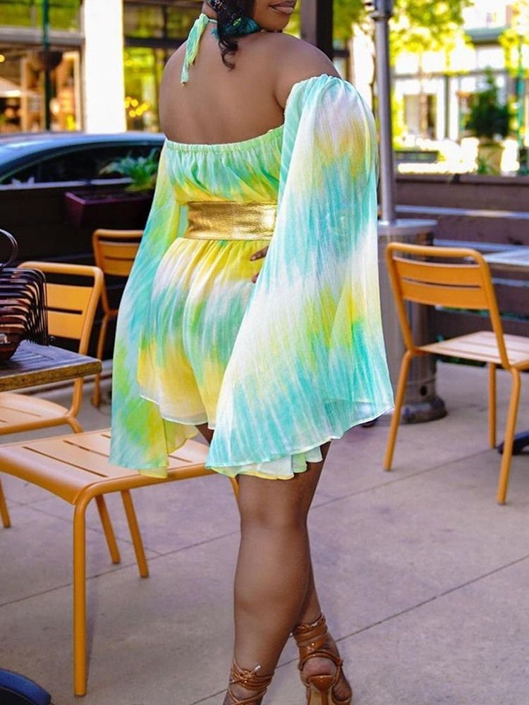 Shorts Sexig Gradient Slim Jumpsuit Dam Romper
