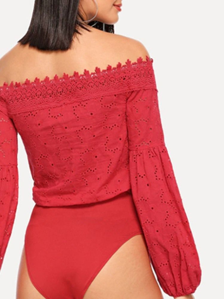 Snöra Vanlig Sexig Slim Jumpsuit För Kvinnor