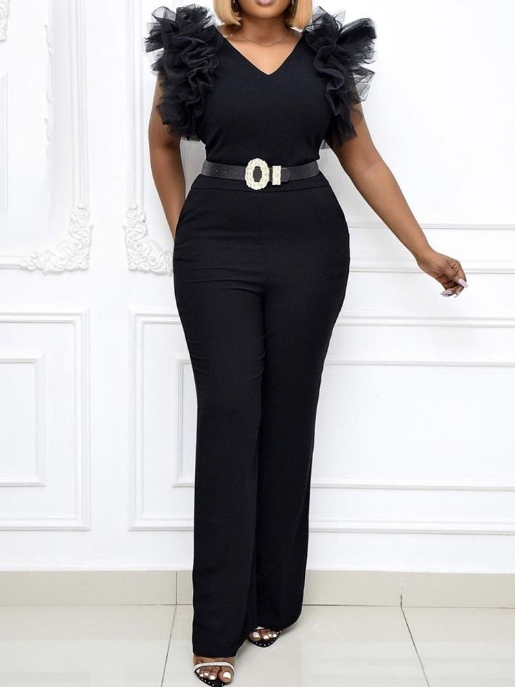 Vanlig Formell Stringy Selvedge Slim Straight Jumpsuit