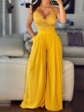 Vanlig Hellängd Sweet Slim Straight Jumpsuit