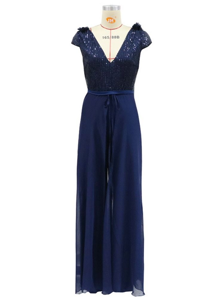 Vanlig Hellängd Western Slim Mid Waist Jumpsuit