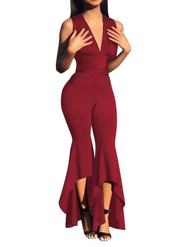 Vanlig Klänningy Flare Slim Jumpsuit