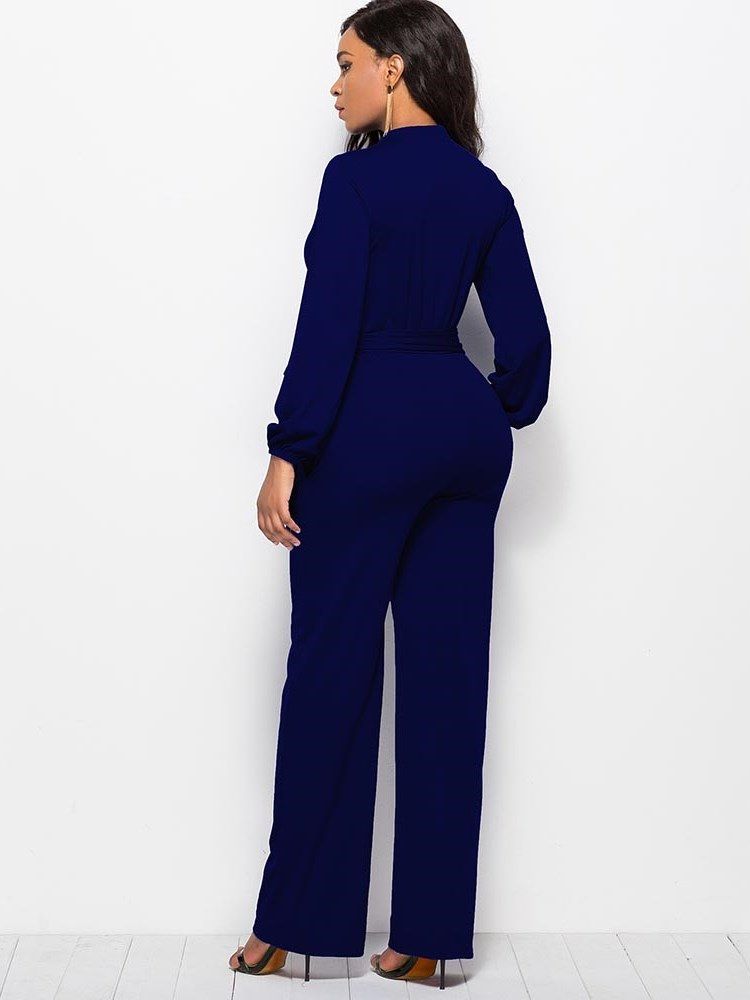 Vanlig Spetsad Jumpsuit För Kvinnor