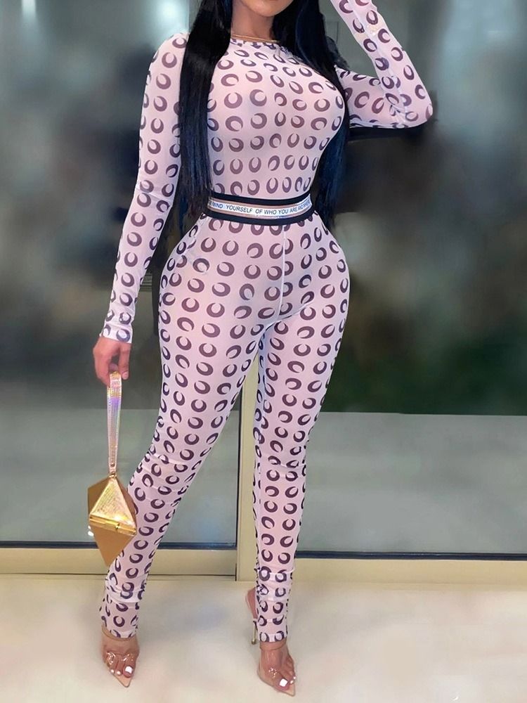 Western Mesh Hellängd Skinny Jumpsuit