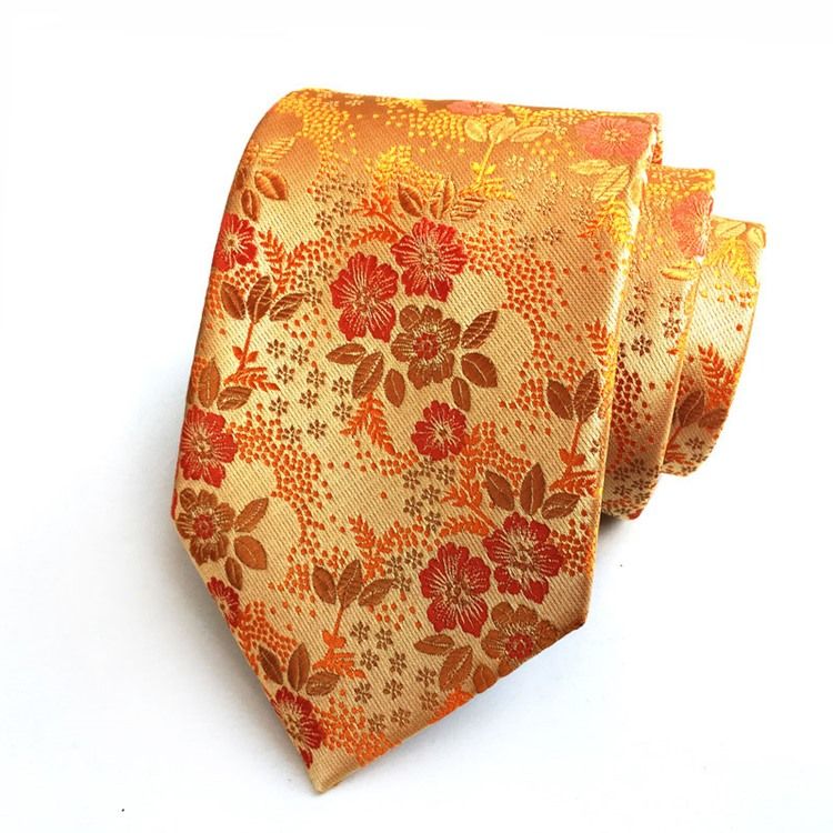 Blommig Paisley Slips För Män