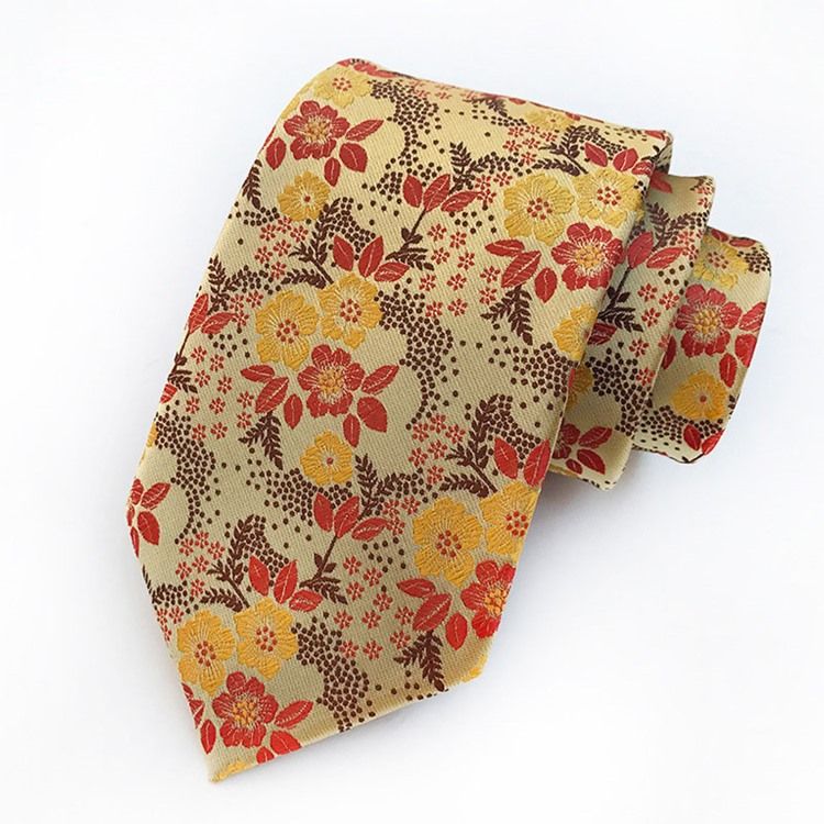 Blommig Paisley Slips För Män