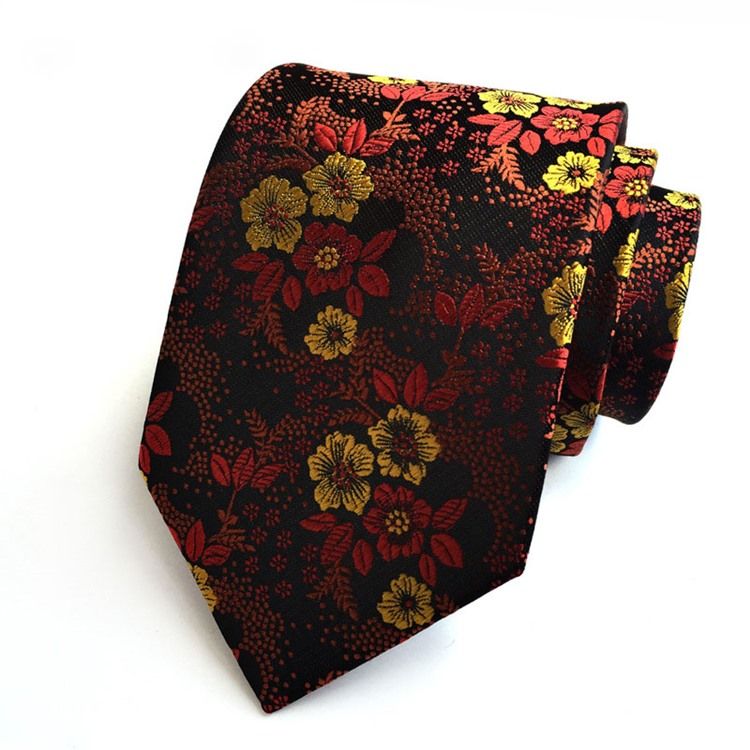 Blommig Paisley Slips För Män
