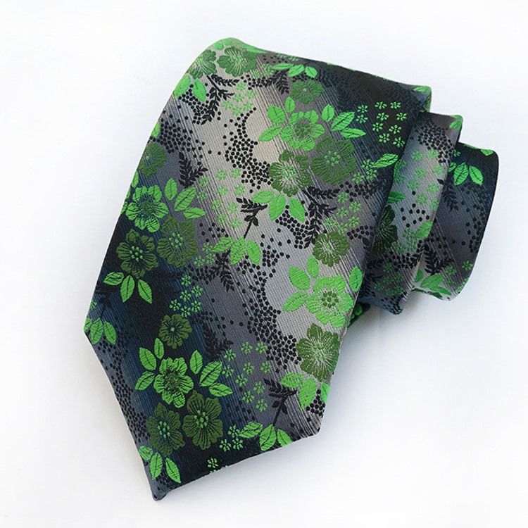 Blommig Paisley Slips För Män