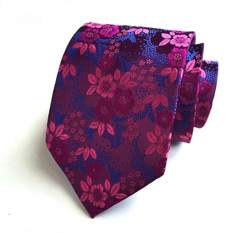 Blommig Paisley Slips För Män