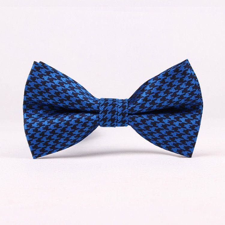 Retro Houndstooth Fluga För Män