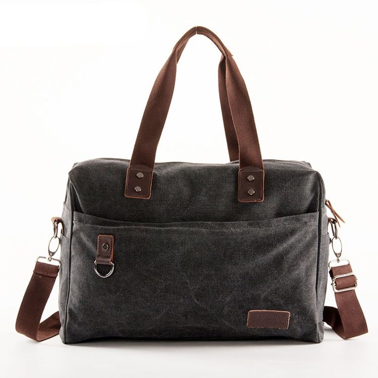 Casual Canvas Zipper Herrväska