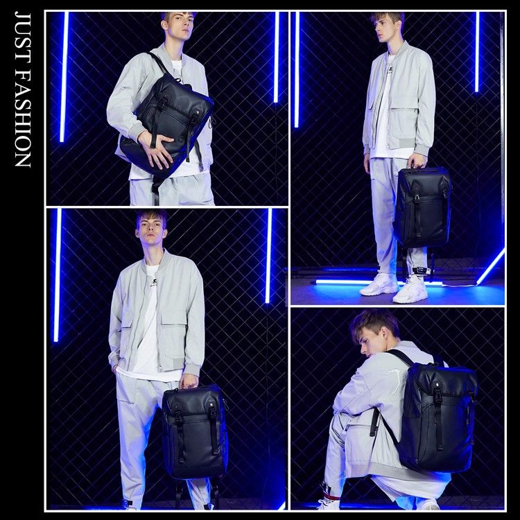 Europeisk Polyester Vanlig Ryggsäck Laptopväskor