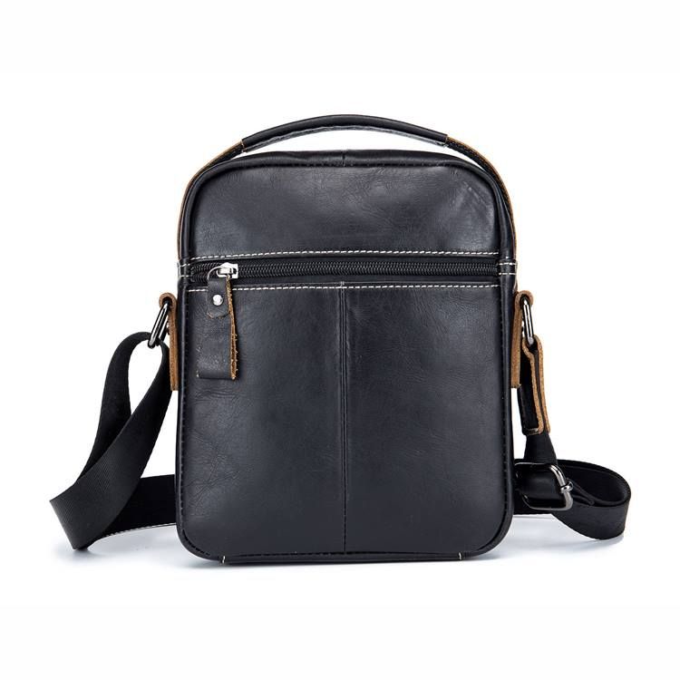 Europeiska Fyrkantiga Crossbody-Väskor I Vanligt Läder