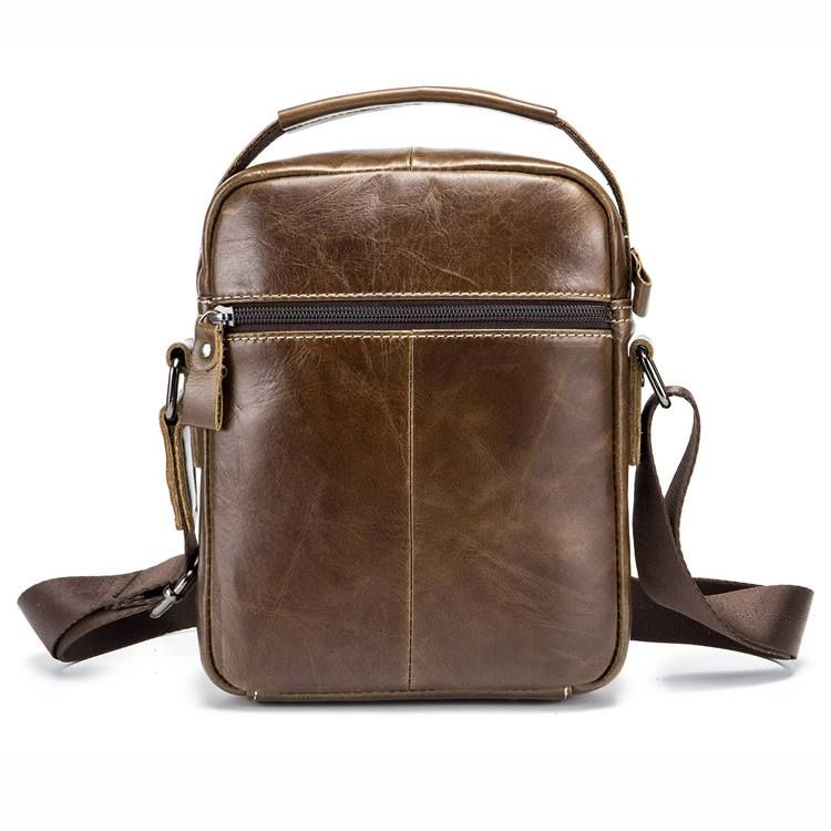 Europeiska Fyrkantiga Crossbody-Väskor I Vanligt Läder
