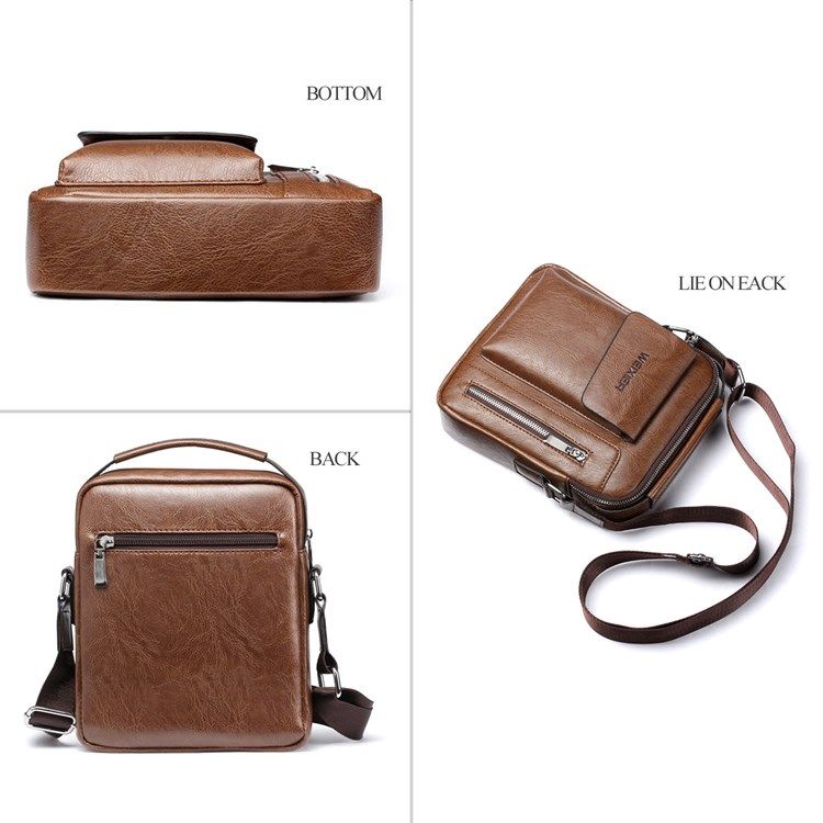 Vanliga Europeiska Pu Square Crossbody-Väskor