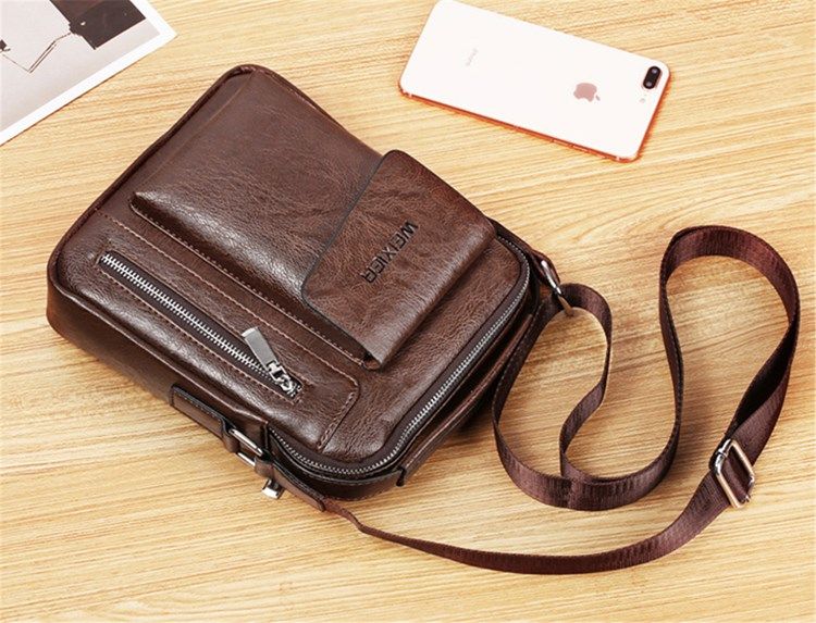 Vanliga Europeiska Pu Square Crossbody-Väskor
