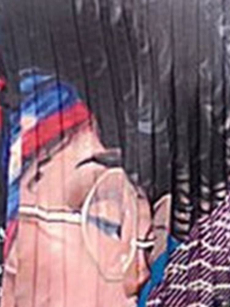 Afrikanskt Mode Veckad Tecknad Mid-Kalf Kausal Kjol (Utan Bälte)
