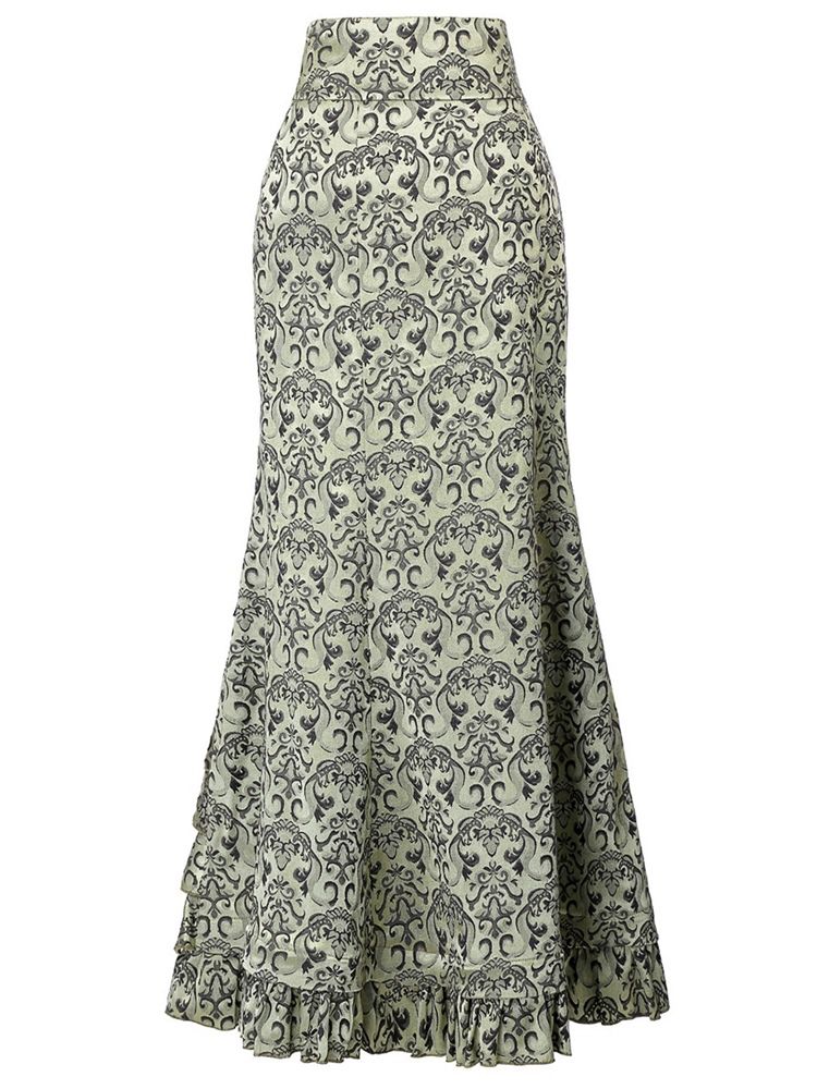 Asymmetrisk Patchwork Damkjol Med Snörning