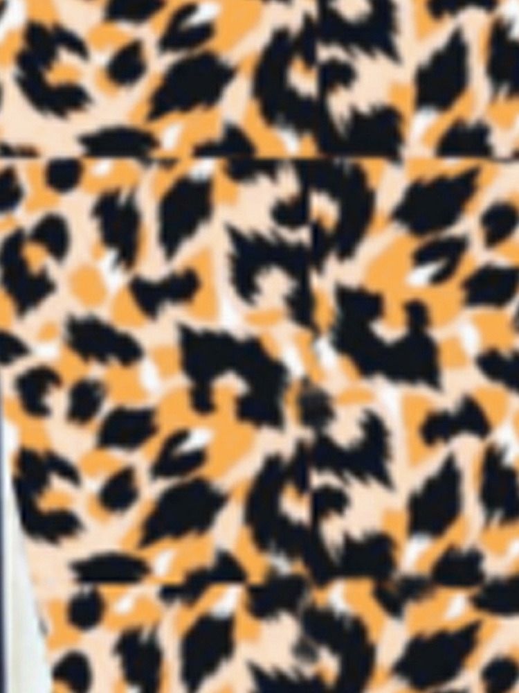 Pennskjol Mid-Calf Leopard Damkjol