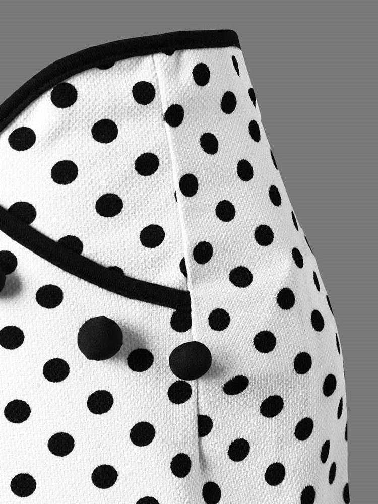 Polka Dots Bowknot Mermaid Damkjol