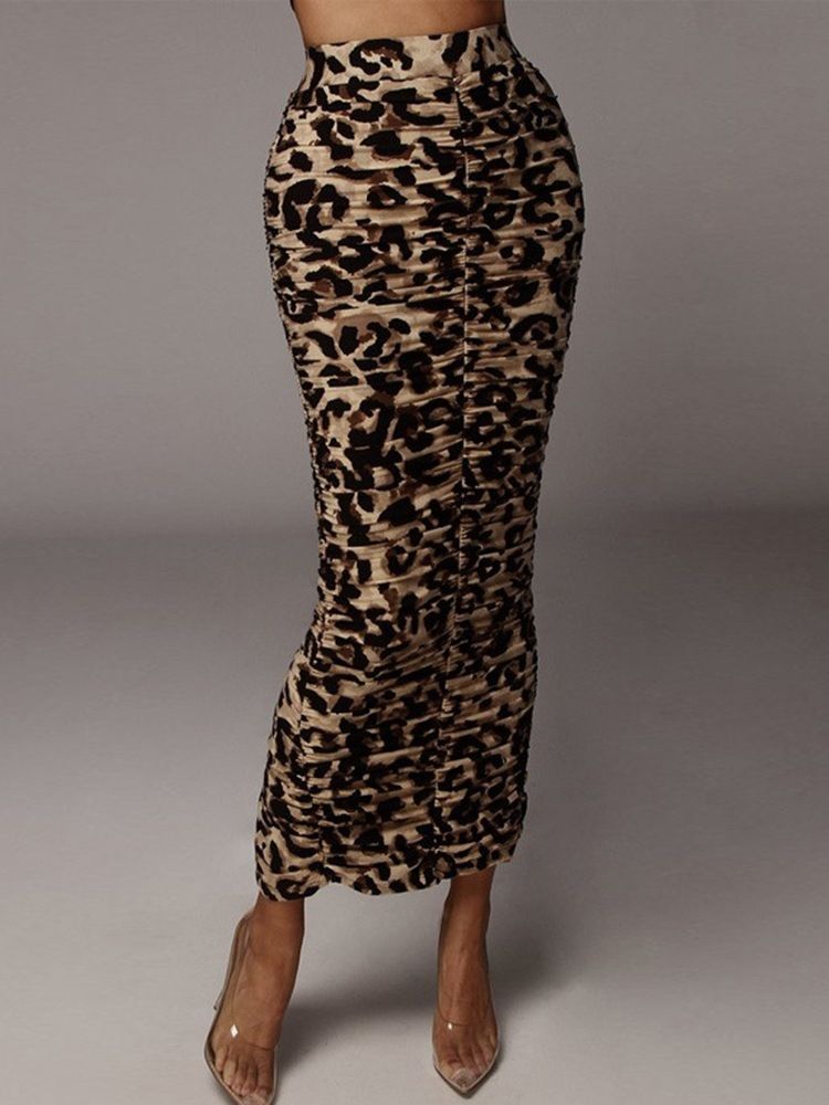 Split Serpentine Bodycon Westernkjol