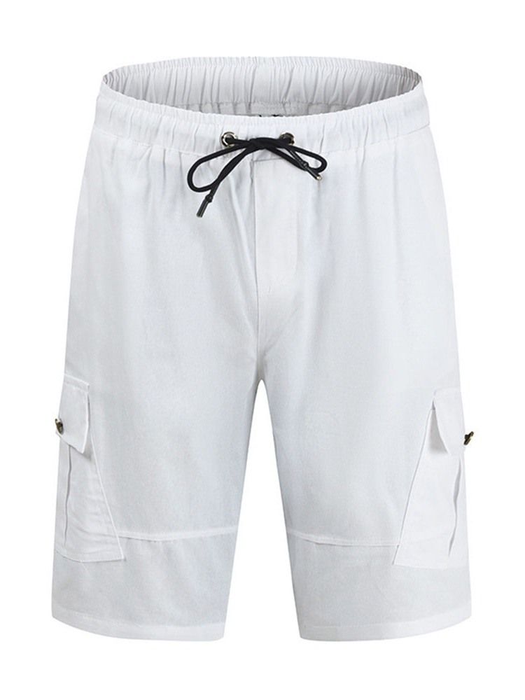 Casual Shorts För Män Med Rak Ficka