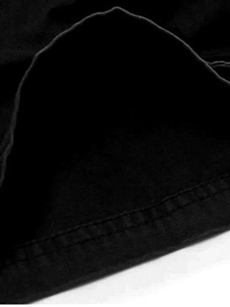 Dragkedja Rak Vanlig Midja För Män Casual Shorts