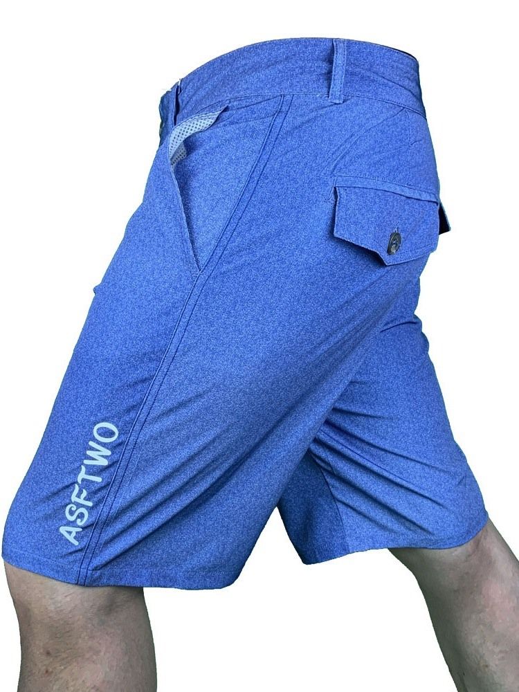 Enfärgade Herrshorts Med Lös Knapp